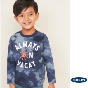 NWT Old Navy “Always On Vacay” Long Sleeve Top 3T